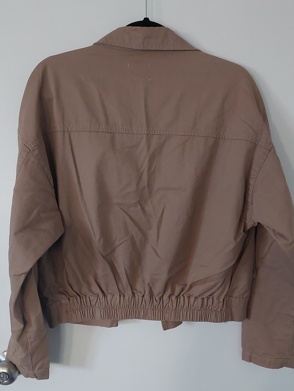 Lightweight Tan Cropped Jacket - Picture 4 of 4